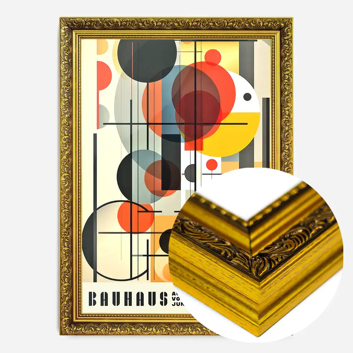 Bauhaus Industrial Geometric Shapes Print