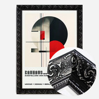 Bauhaus Black & Red Circles Print