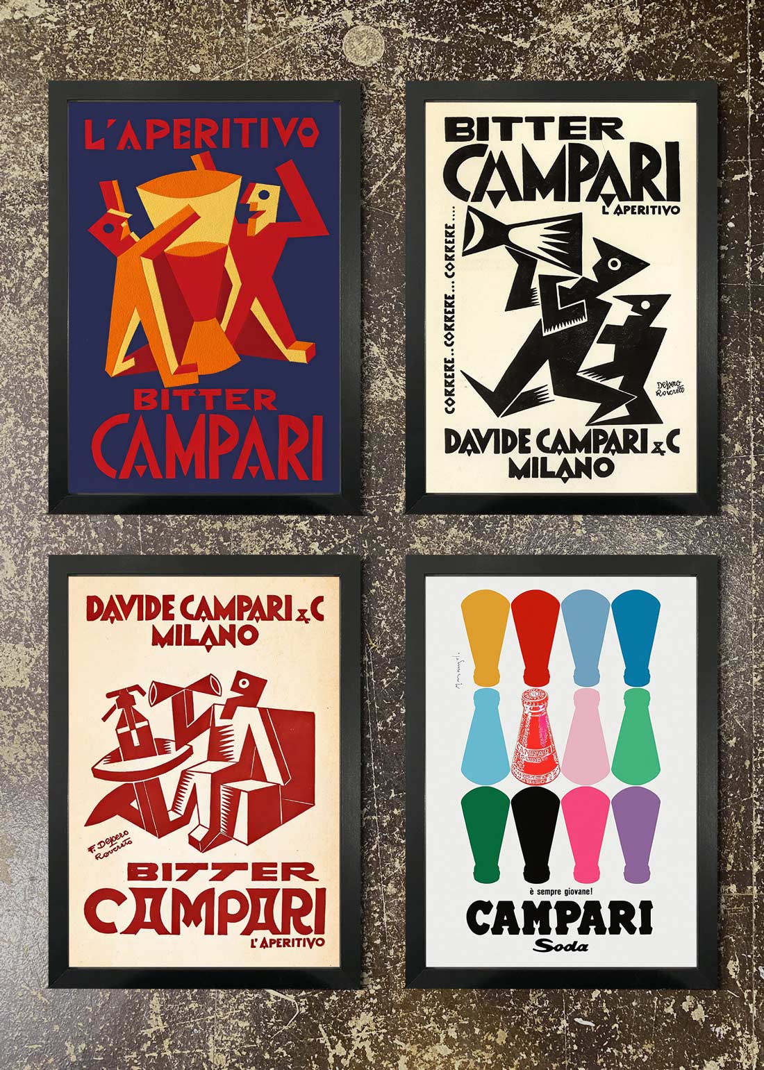 4 Prints & Frames - Campari Posters