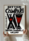 Vintage Bitter Campari Black & White Milano Print