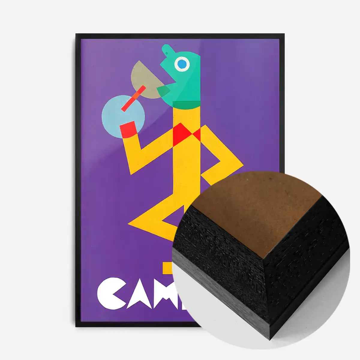 Vintage Purple Campari Drinks Poster