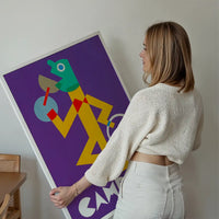 Vintage Purple Campari Drinks Poster