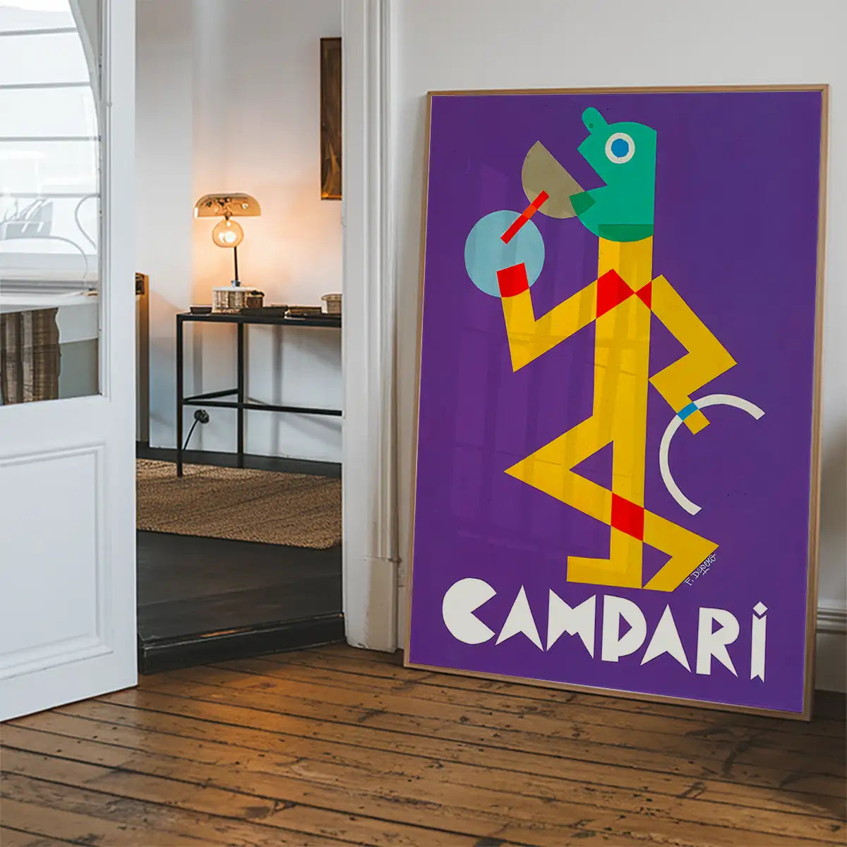 Vintage Purple Campari Drinks Poster