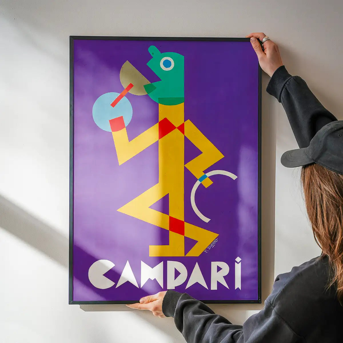 Vintage Purple Campari Drinks Poster