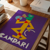 Vintage Purple Campari Drinks Poster