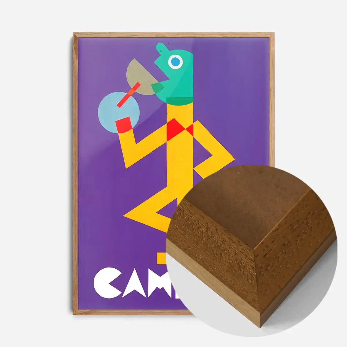 Vintage Purple Campari Drinks Poster