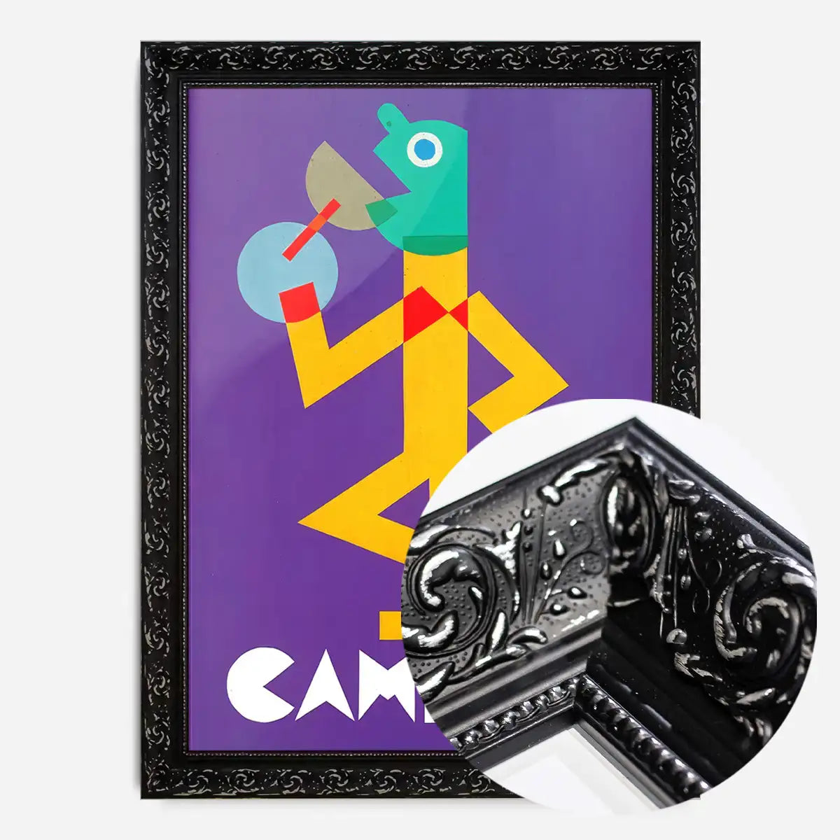 Vintage Purple Campari Drinks Poster
