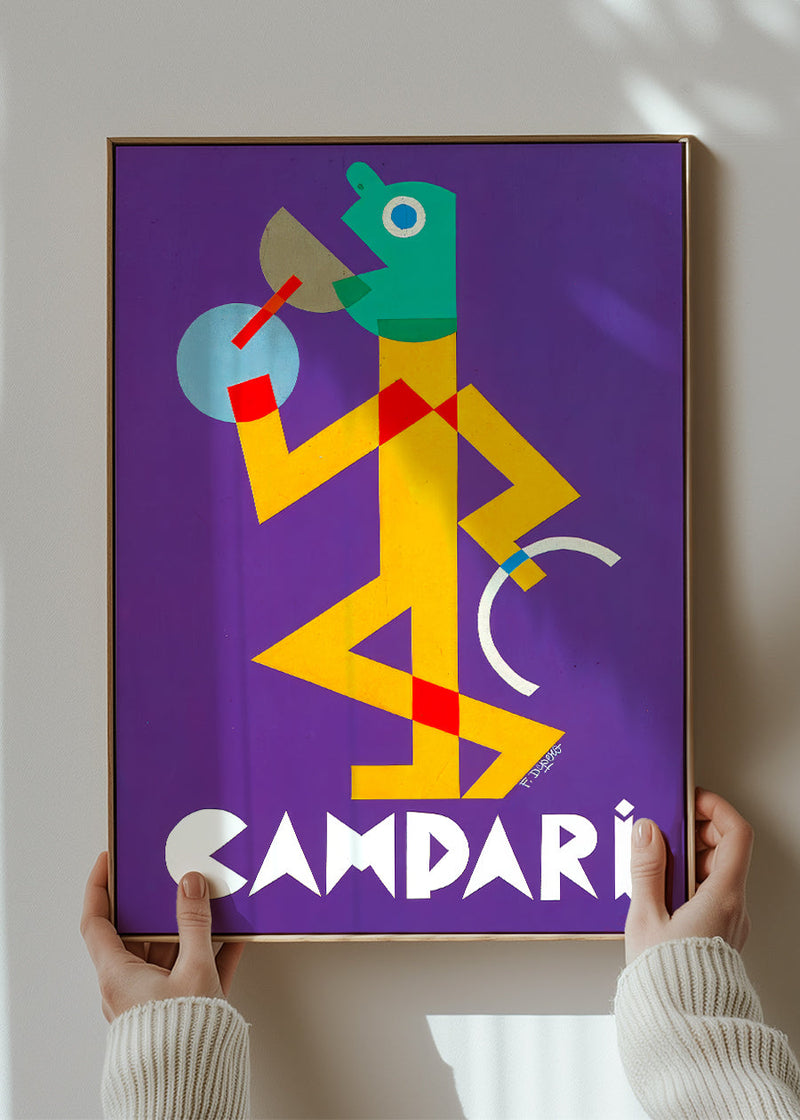 Vintage Purple Campari Drinks Poster