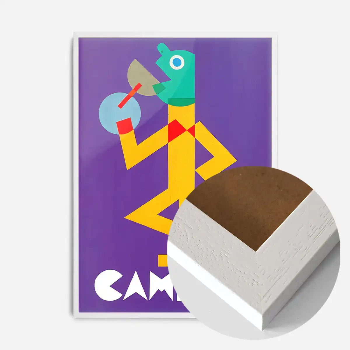 Vintage Purple Campari Drinks Poster