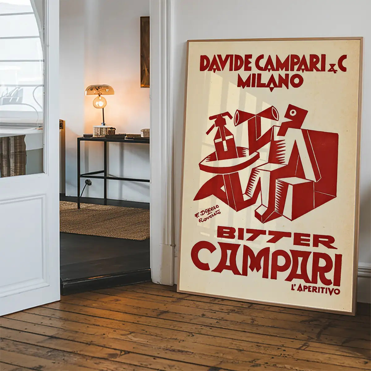 Vintage Red Campari Drinks Poster