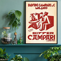Vintage Red Campari Drinks Poster