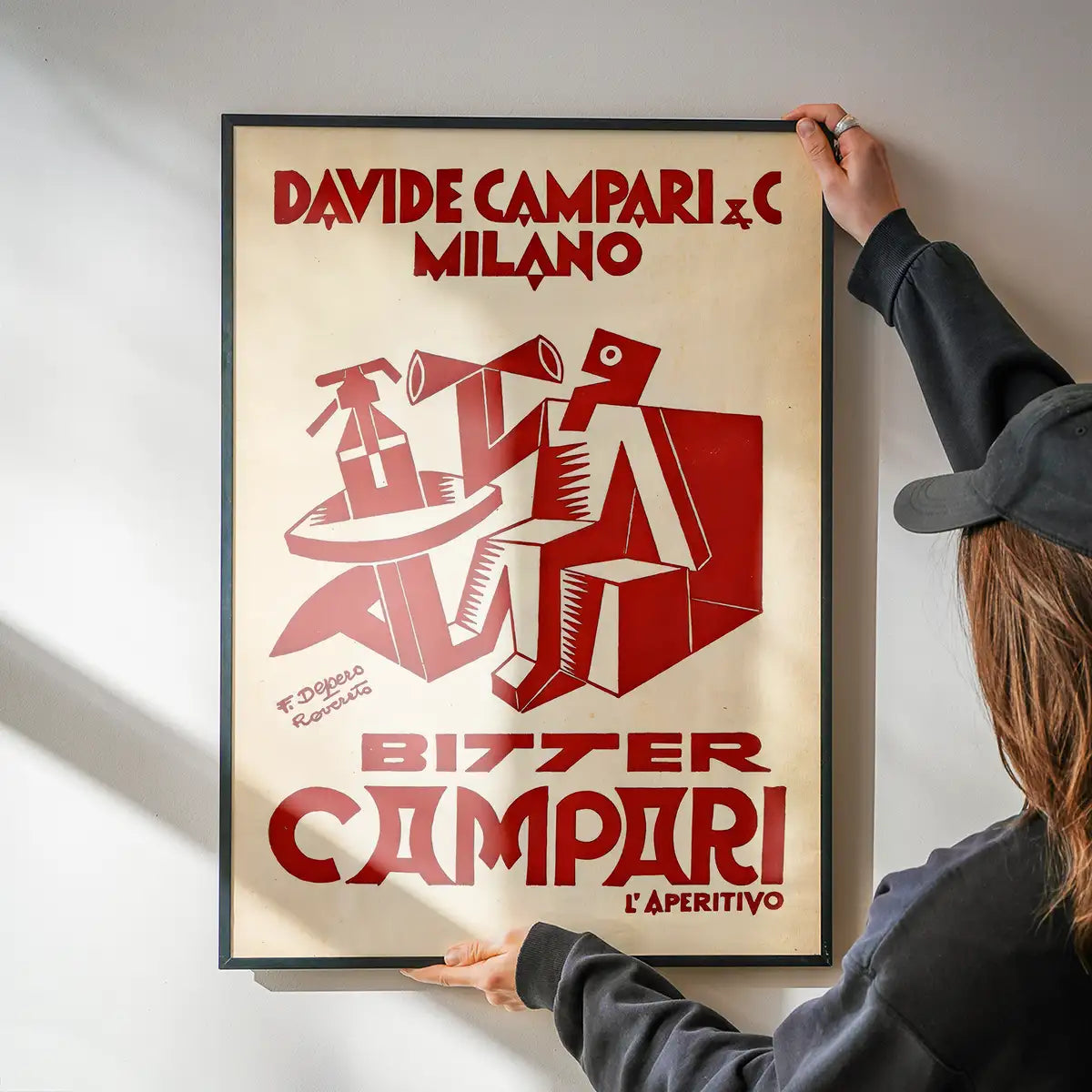 Vintage Red Campari Drinks Poster