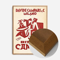 Vintage Red Campari Drinks Poster
