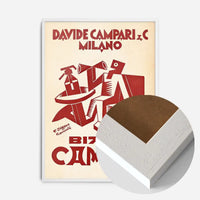 Vintage Red Campari Drinks Poster