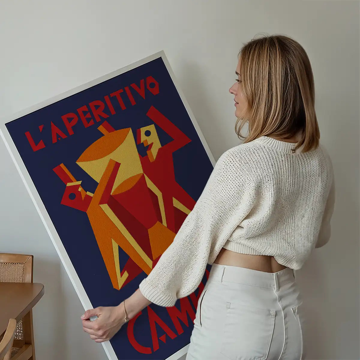 Vintage Bitter Campari L'Aperitivo Purple Print