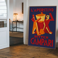 Vintage Bitter Campari L'Aperitivo Purple Print