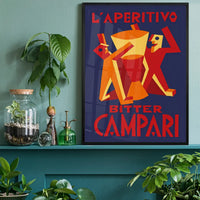 Vintage Bitter Campari L'Aperitivo Purple Print