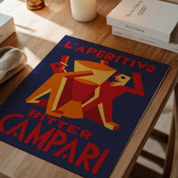 Vintage Bitter Campari L'Aperitivo Purple Print