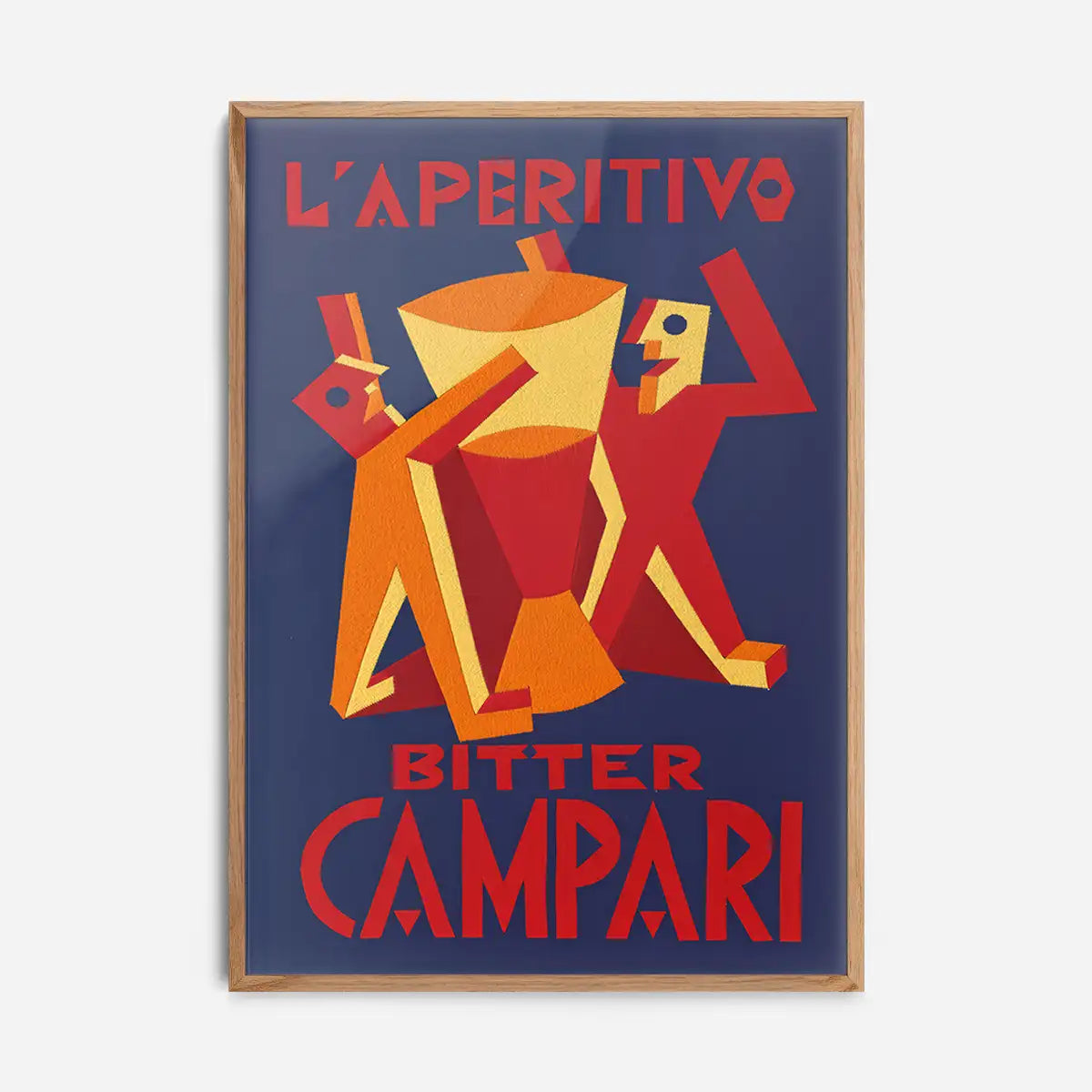 Vintage Bitter Campari L'Aperitivo Purple Print