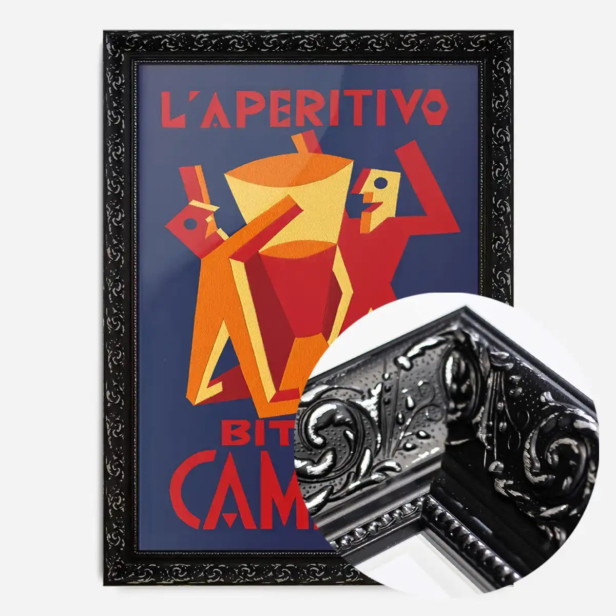 Vintage Bitter Campari L'Aperitivo Purple Print