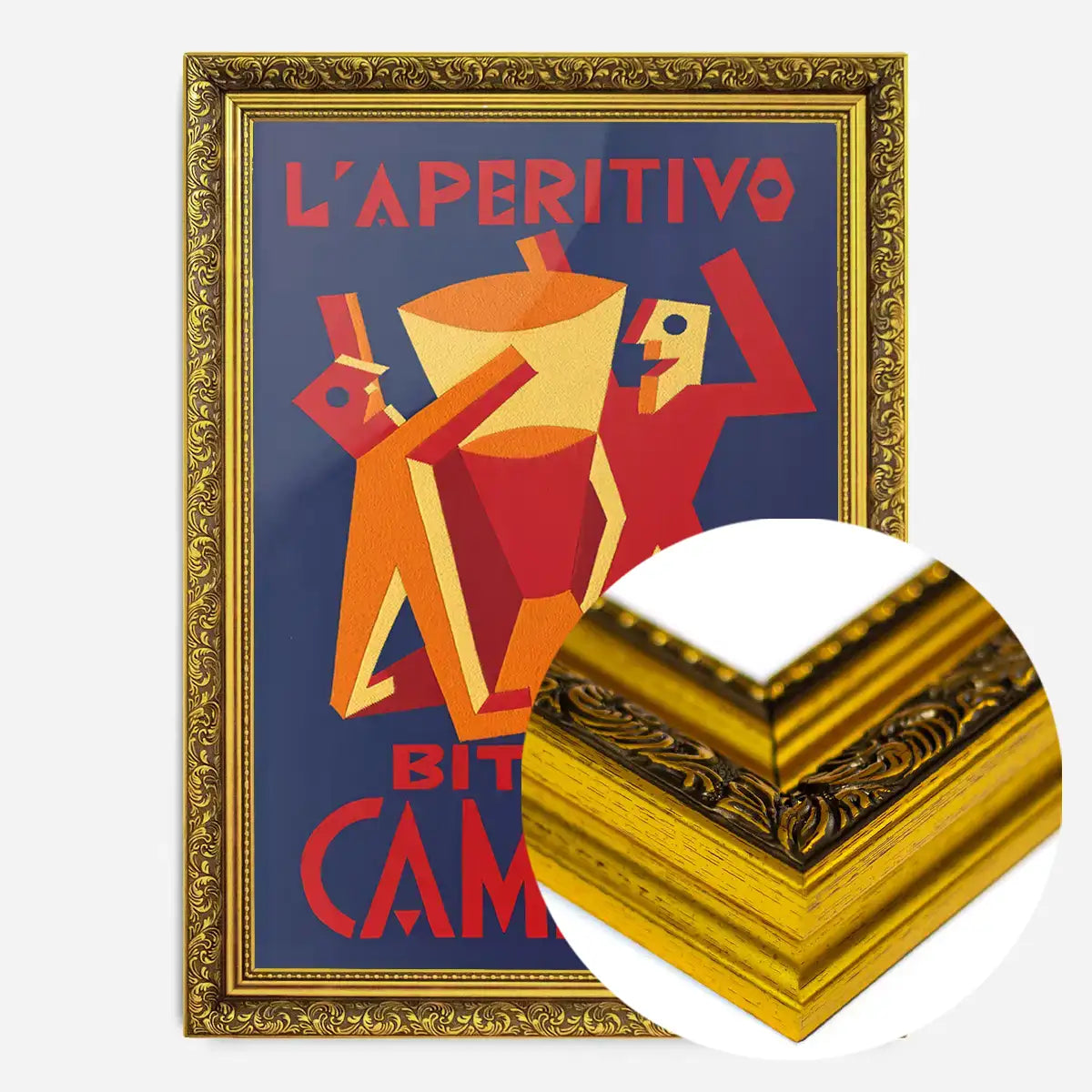 Vintage Bitter Campari L'Aperitivo Purple Print