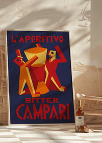 Vintage Bitter Campari L'Aperitivo Purple Print