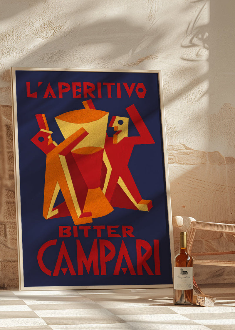 Vintage Bitter Campari L'Aperitivo Purple Print