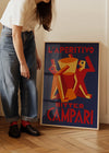 Vintage Bitter Campari L'Aperitivo Purple Print