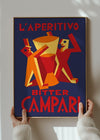 Vintage Bitter Campari L'Aperitivo Purple Print