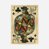 Vintage Playing Card Print - Jack of Clubs