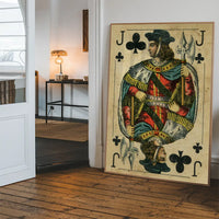 Vintage Playing Card Print - Jack of Clubs