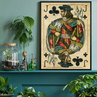 Vintage Playing Card Print - Jack of Clubs