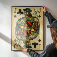 Vintage Playing Card Print - Jack of Clubs
