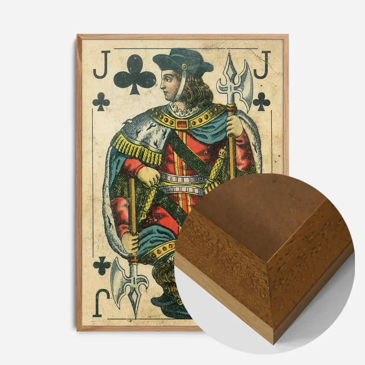 Vintage Playing Card Print - Jack of Clubs