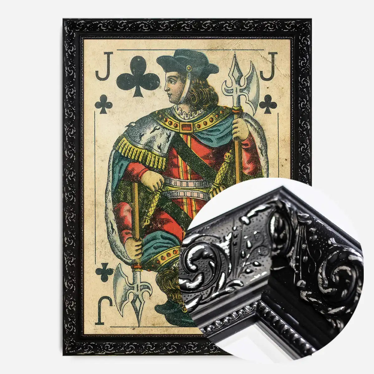 Vintage Playing Card Print - Jack of Clubs