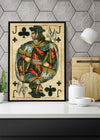 Vintage Playing Card Print - Jack of Clubs