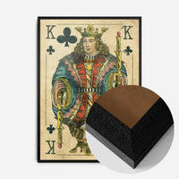 Vintage Playing Card Print - King of Clubs