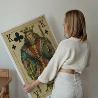Vintage Playing Card Print - King of Clubs