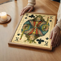 Vintage Playing Card Print - King of Clubs