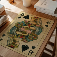 Vintage Playing Card Print - Queen of Spades