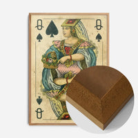 Vintage Playing Card Print - Queen of Spades