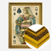 Vintage Playing Card Print - Queen of Spades