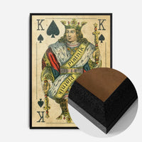 Vintage Playing Card Print - King of Spades