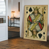 Vintage Playing Card Print - King of Spades