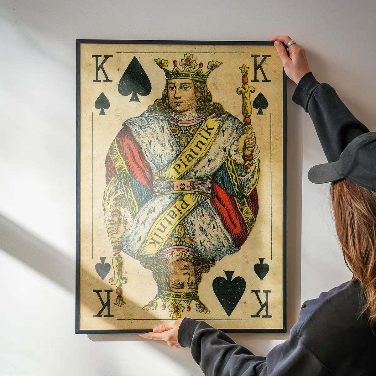 Vintage Playing Card Print - King of Spades