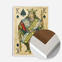Vintage Playing Card Print - King of Spades