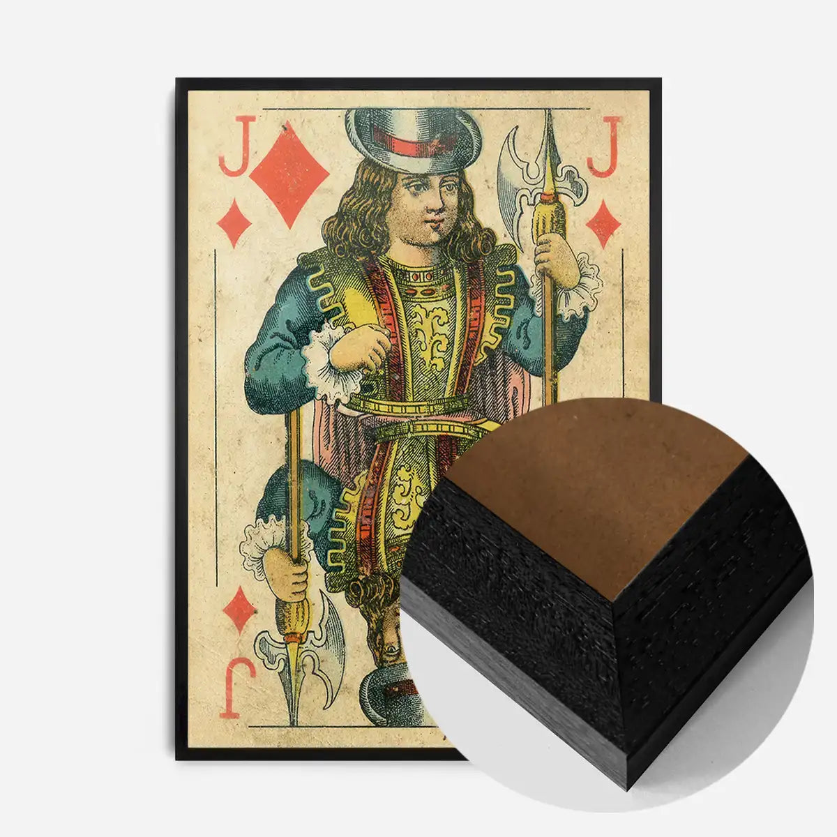 Vintage Playing Card Print - Jack of Diamonds