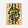 Vintage Playing Card Print - Jack of Diamonds