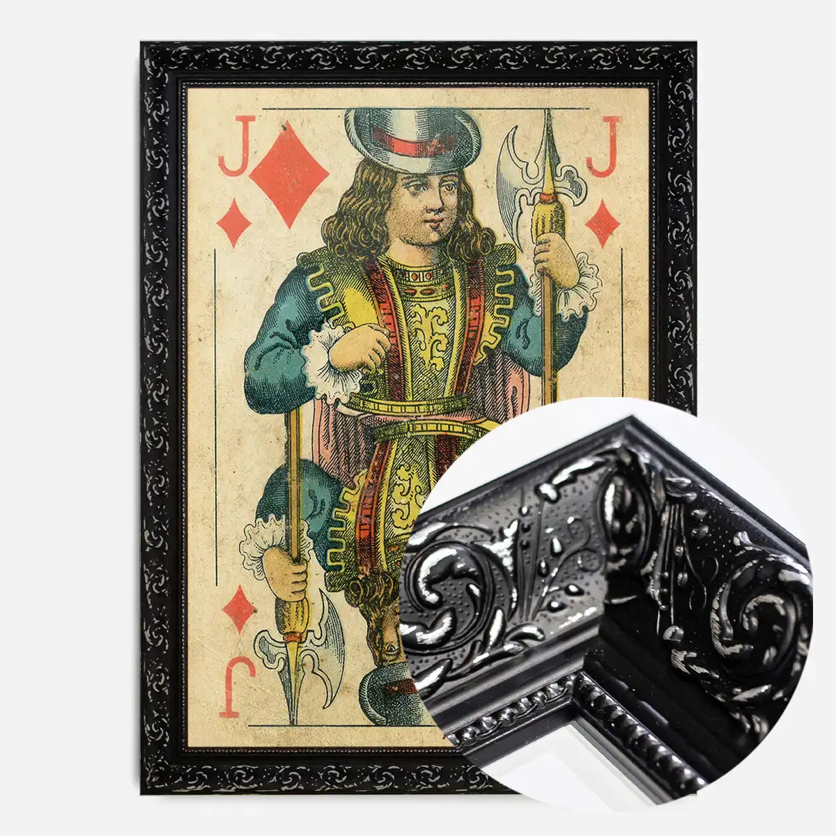 Vintage Playing Card Print - Jack of Diamonds