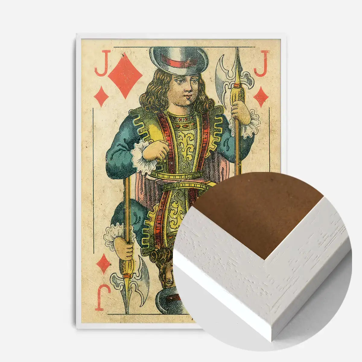 Vintage Playing Card Print - Jack of Diamonds